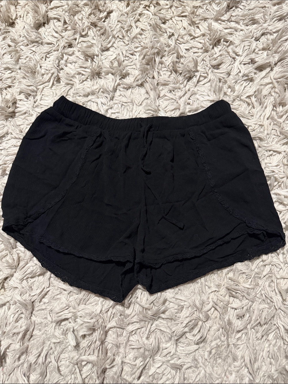 Mossimo Supply Co. Black Lightweight Drawstring  Shorts
